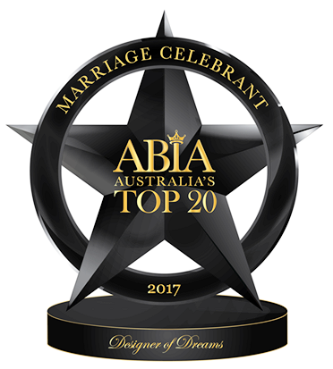 ABIA
                            Designer of Dreams Awards - Top 20
                            Australian Celebrant